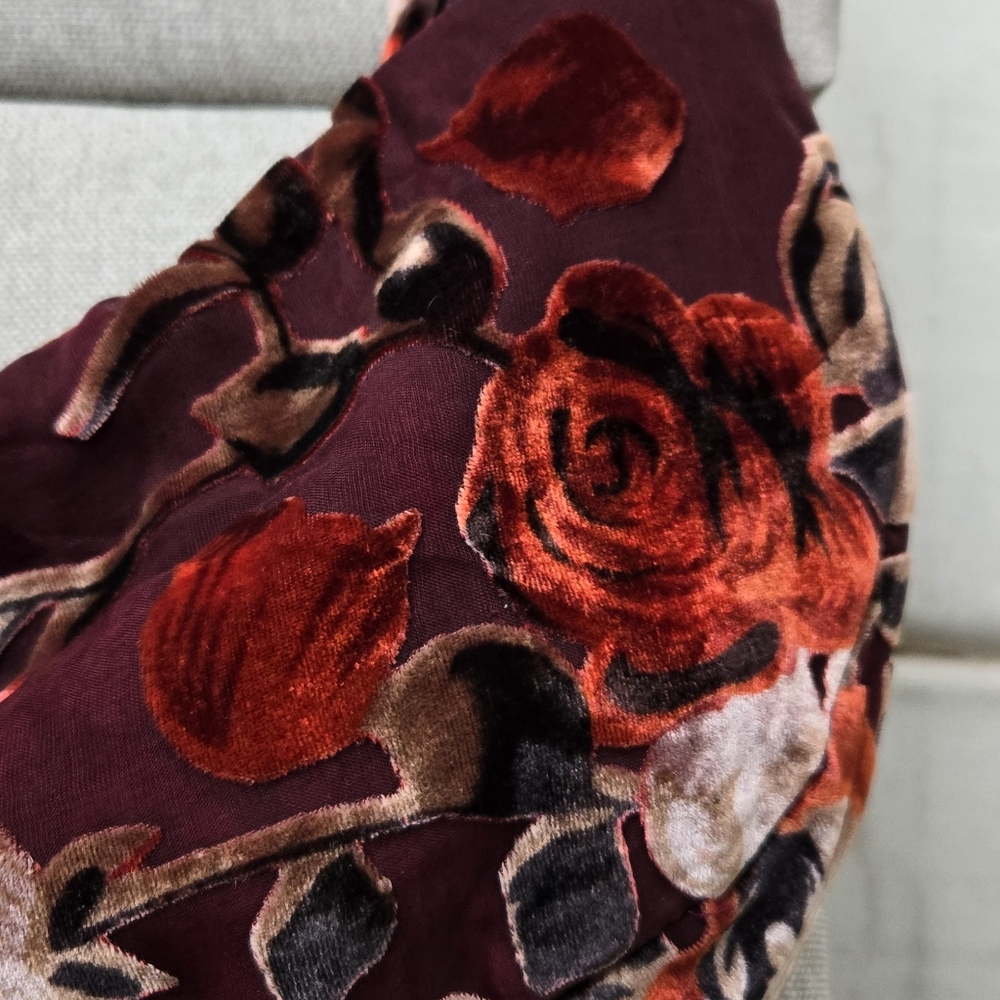 Floral Velvet Shoulder Bag - Picture 5 of 14